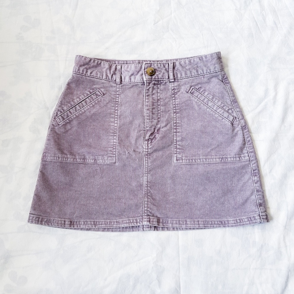 American Eagle Pastel Denim Skirt (Size: 0)